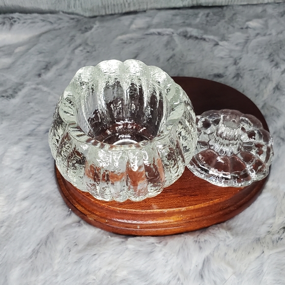 Avon Vintage Halloween Glass Pumpkin Trinket/Candy Dish Candleholder - Picture 4 of 6